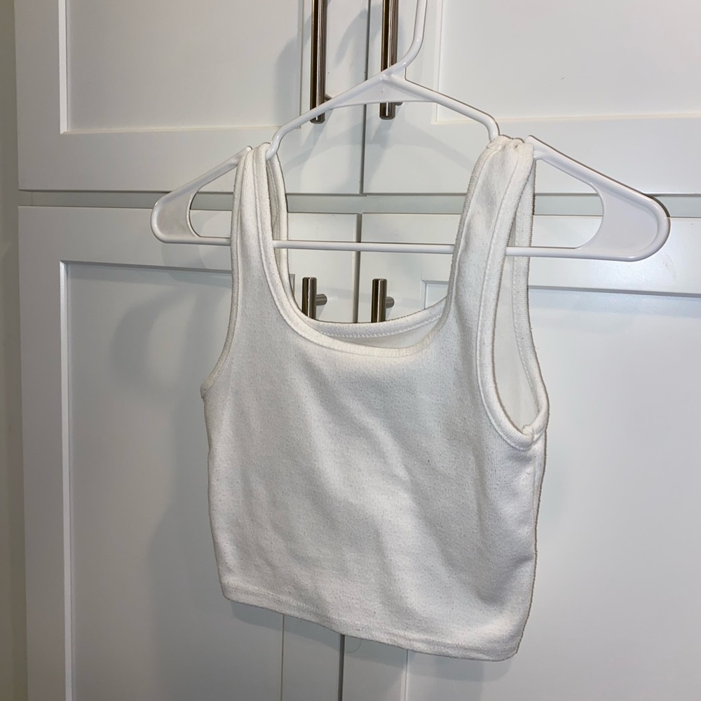 White crop tank